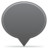 social balloon color grey Icon